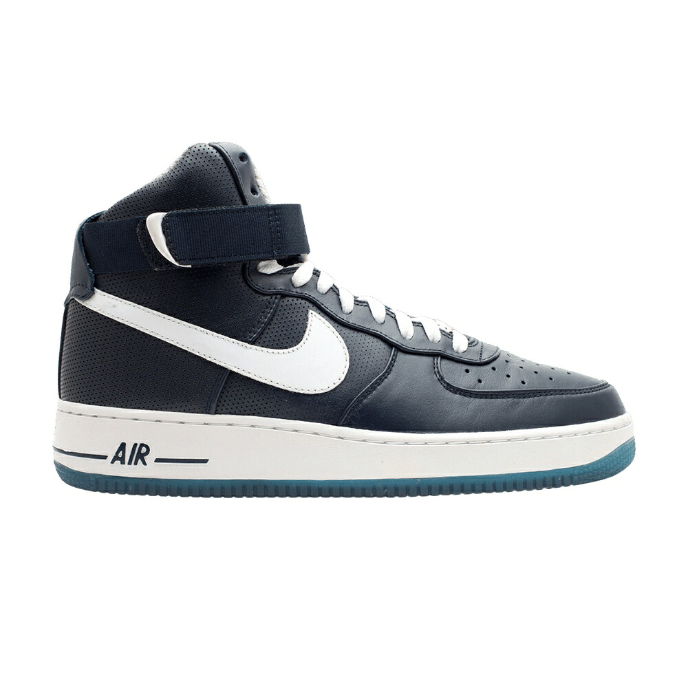 ナイキ ご機嫌 割り増し金 白いこと 白いこと 空軍 \u0027FUTURA\u0027 スニーカー メンズ NIKE AIR FORCE 1 HIGH PREMIUM LE / DARK OBSIDIAN WHITE UNVRSTY BL