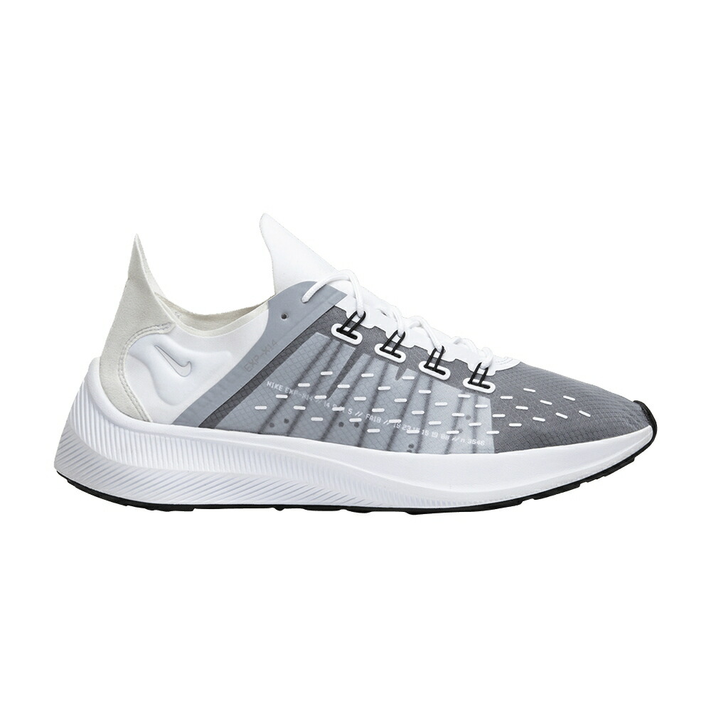 ナイキ 白色 ホワイト 灰色 グレー 黒色 ブラック WOLF GREY スニーカー メンズ NIKE EXP-X14 / WHITE WOLF GREY BLACK