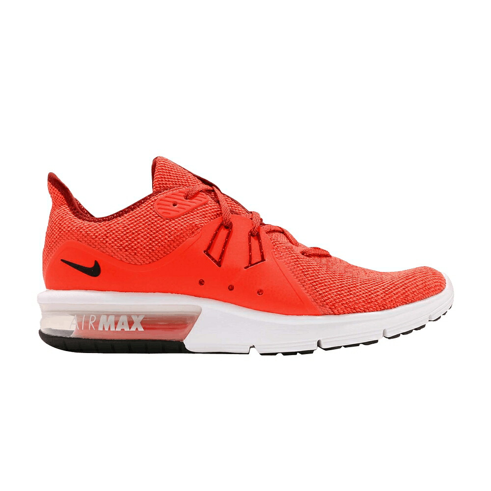 ナイキ マックス シークエント チーム 赤 レッド 黒色 ブラック クリムゾン エアマックス TOTAL CRISON スニーカー メンズ NIKE AIR MAX SEQUENT 3 / TEAM RED BLACK TOTAL CRIMSON