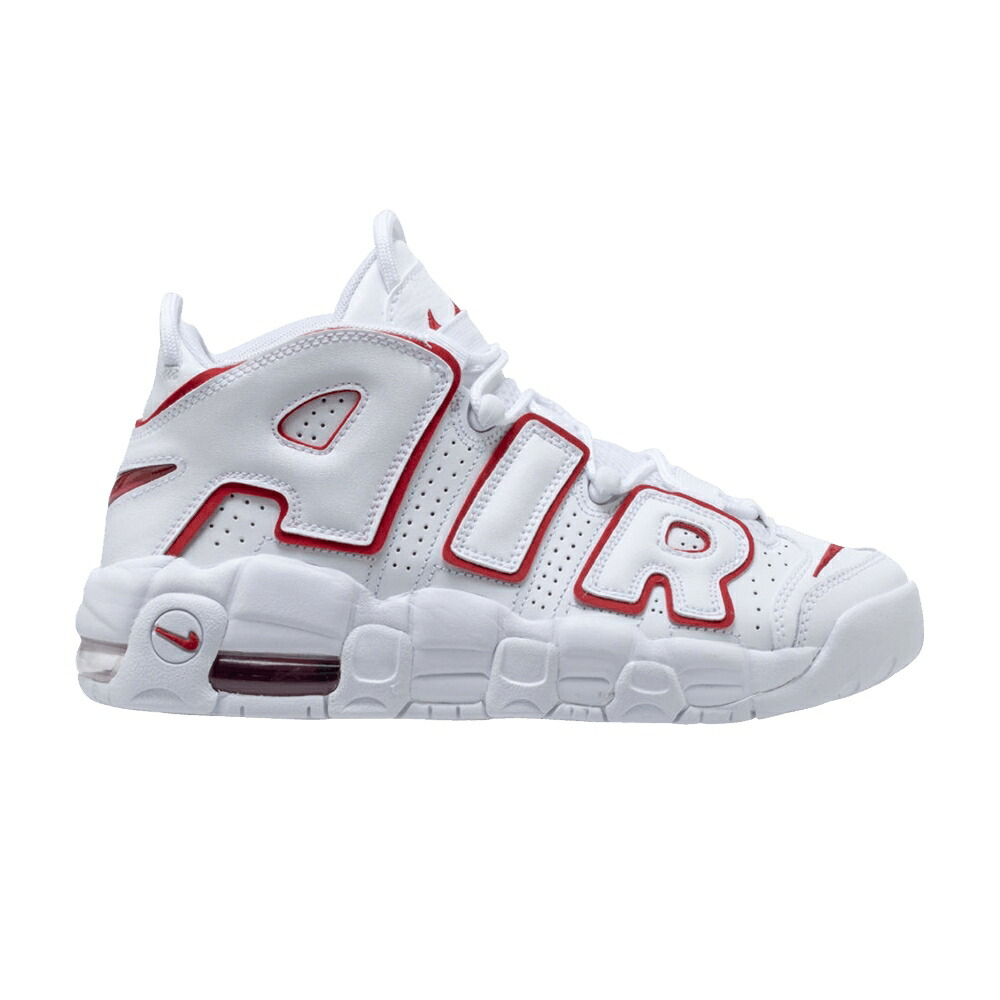 ナイキ アップテンポ 白色 ホワイト 赤 レッド エアモアアップテンポ モアテン 'WHITE RED' ジュニア キッズ NIKE AIR MORE UPTEMPO GS VARSITY / WHITE UNIVERSITY RED WHITE ベビー マタニティ スニーカー