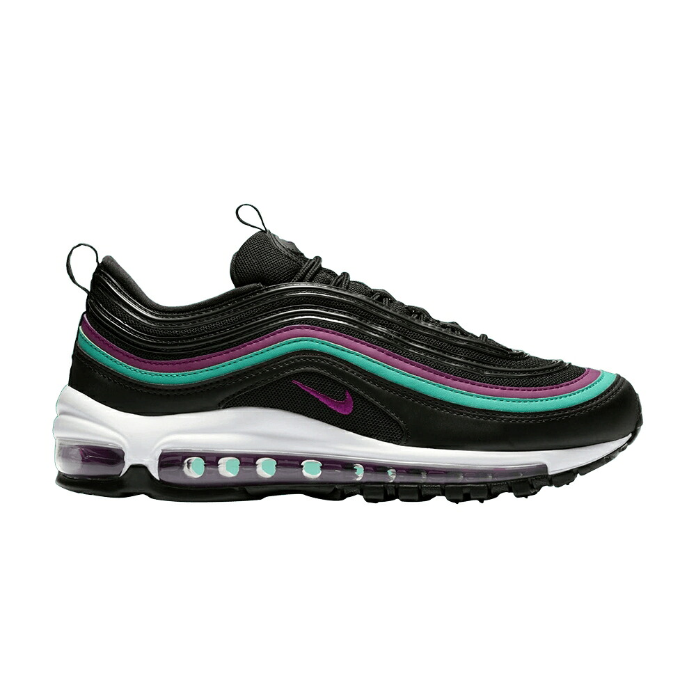 ナイキ マックス 黒いこと 黒いこと 大気圏マックス \u0027BLACK GRAPE\u0027 スニーカー レディース NIKE WMNS AIR MAX 97 / BLACK BRIGHT GRAPE CLEAR EMERALD
