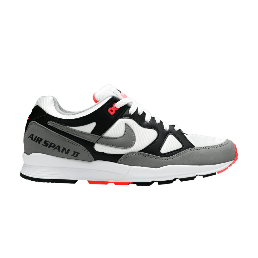 ナイキ 黒いこと 黒いこと 赤 赤いこと 白いこと 白いこと \u0027HOT CORAL\u0027 スニーカー メンズ NIKE AIR SPAN 2 / BLACK DUST SOLAR RED WHITE
