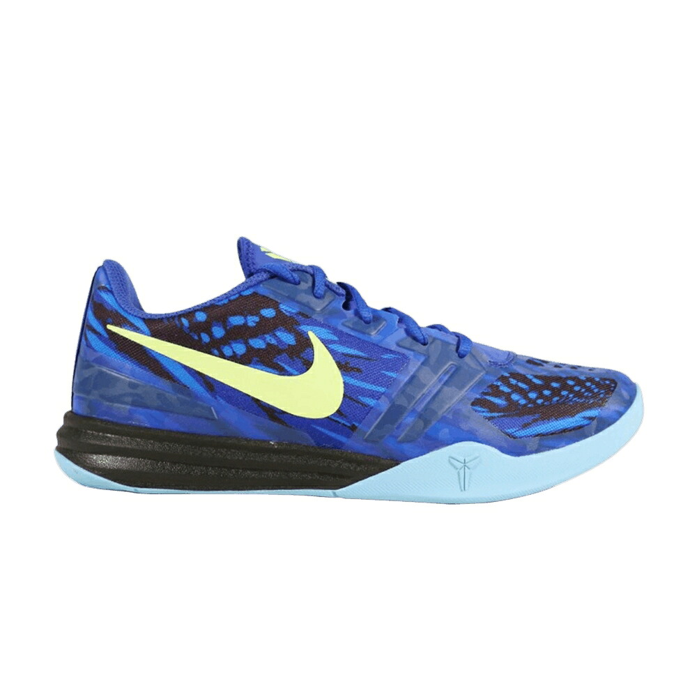 ナイキ ゲーム 黒色 ブラック ゲームロイヤル 青 ブルー スニーカー メンズ NIKE KB MENTALITY / GAME ROYAL VOLT BLACK|スニケス