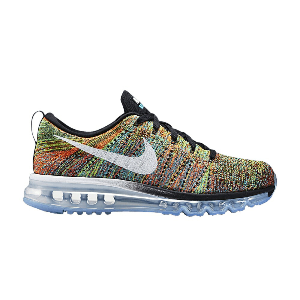 ナイキ フライニット マックス 黒色 ブラック ピンク 青色 ブルー エアマックス MULTICOLOR スニーカー レディース NIKE WMNS FLYKNIT AIR MAX MULTI-COLOR / BLACK PINK POW CHLORINE BLUE