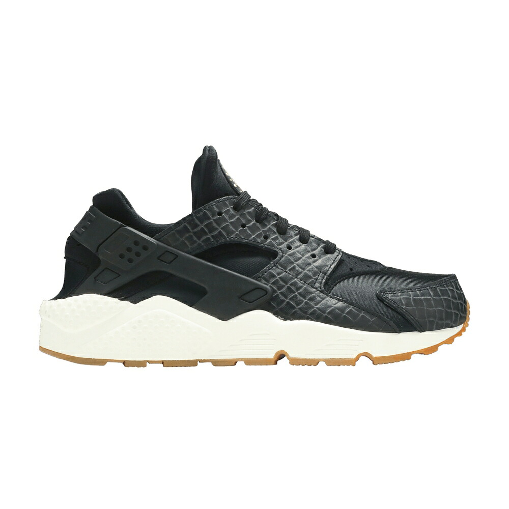 ナイキ ハラチ ラン プレミアム 黒色 ブラック ハラチラン 'BLACK SNAKESKIN' スニーカー レディース NIKE WMNS AIR HUARACHE RUN PREMIUM / BLACK BLACK SAIL GUM MEDIUM