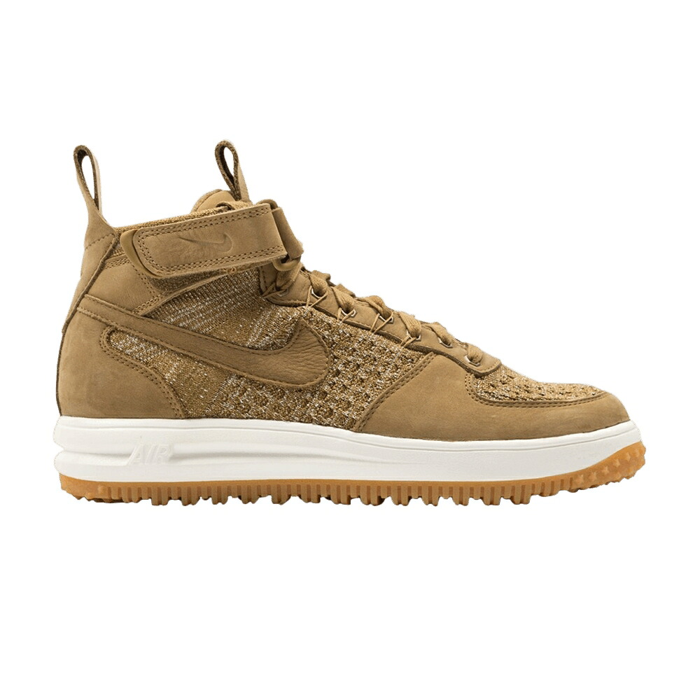 ナイキ ルーナー ルナー 飛球編み物 ウィート 赤銅色 赤銅色 \u0027FLAX\u0027 スニーカー メンズ NIKE LUNAR FORCE 1 FLYKNIT / FLAX WHEAT SAIL ALE BROWN