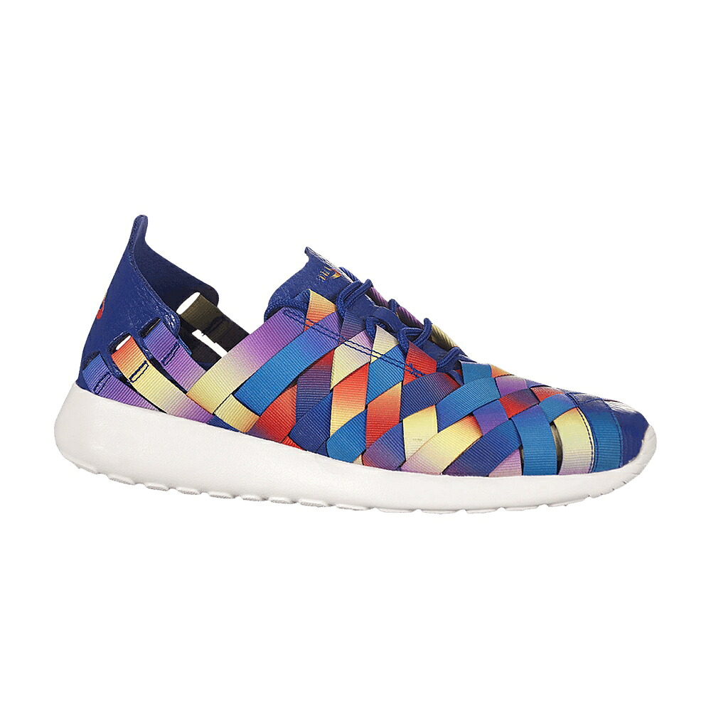 ナイキ 幽客 ウーブン 割り増し金 青碧 青色 白いこと 白いこと スニーカー レディース NIKE WMNS ROSHE RUN WOVEN PREMIUM / BLUE MULTI COLOR WHITE レディース靴-スニーカー