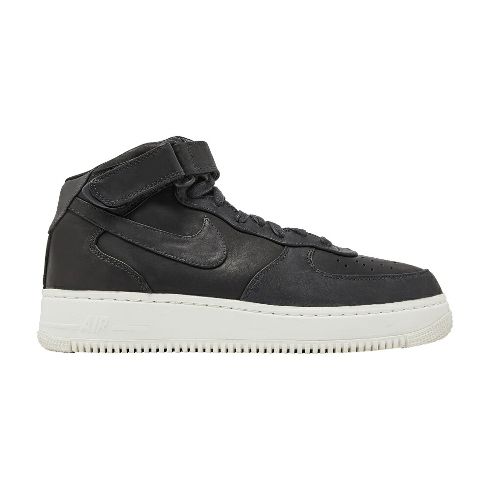 ナイキ ミッド 黒色 ブラック エアフォース スニーカー メンズ NIKE NIKELAB AIR FORCE 1 MID / BLACK BLACK BLACK SAIL