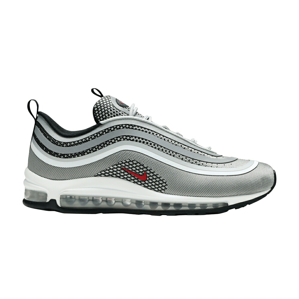 ナイキ マックス ウルトラ 銀色 シルバー 赤 レッド エアマックス 'SILVER BULLET' スニーカー メンズ NIKE AIR MAX 97 ULTRA 17 / METALLIC SILVER VARSITY RED｜スニケス