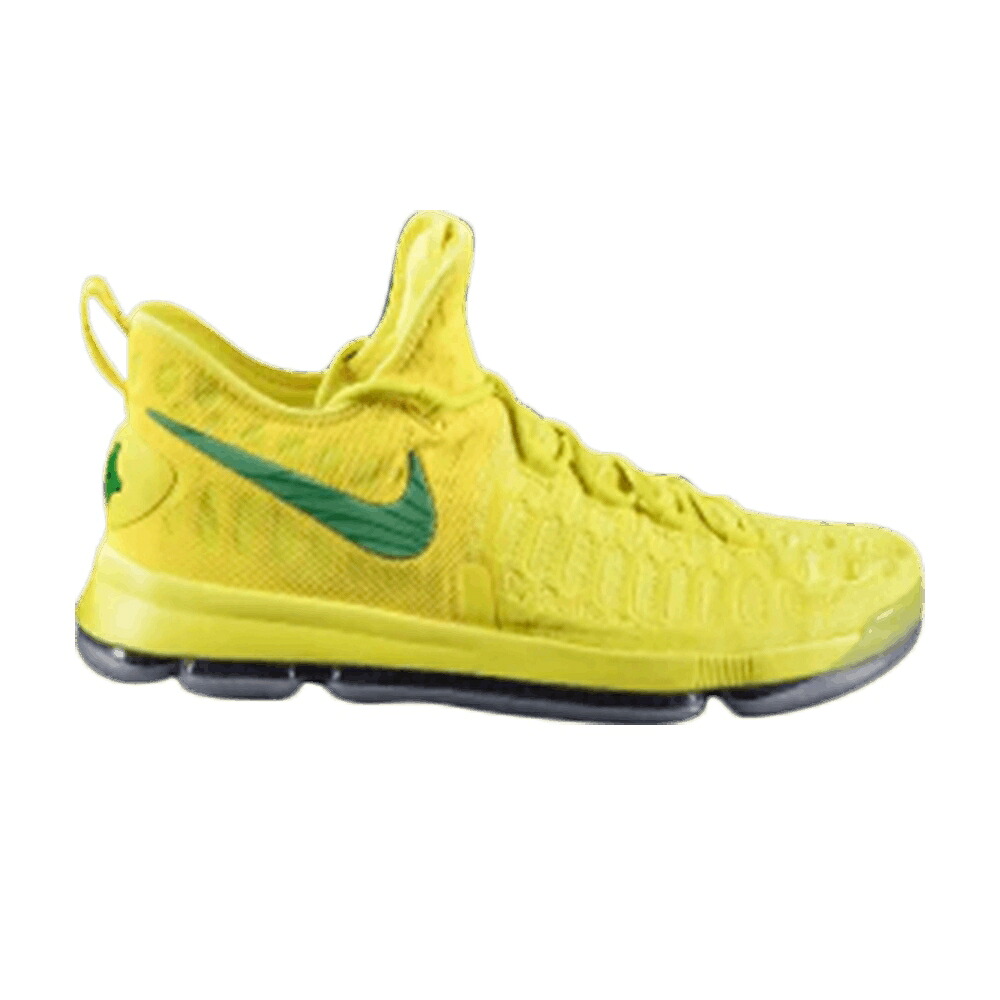 ナイキ 黄色 イエロー ストライク 'オレゴン ダックス' スニーカー メンズ NIKE KD 9 'OREGON DUCKS' PE / YELLOW STRIKE APPLE｜スニケス