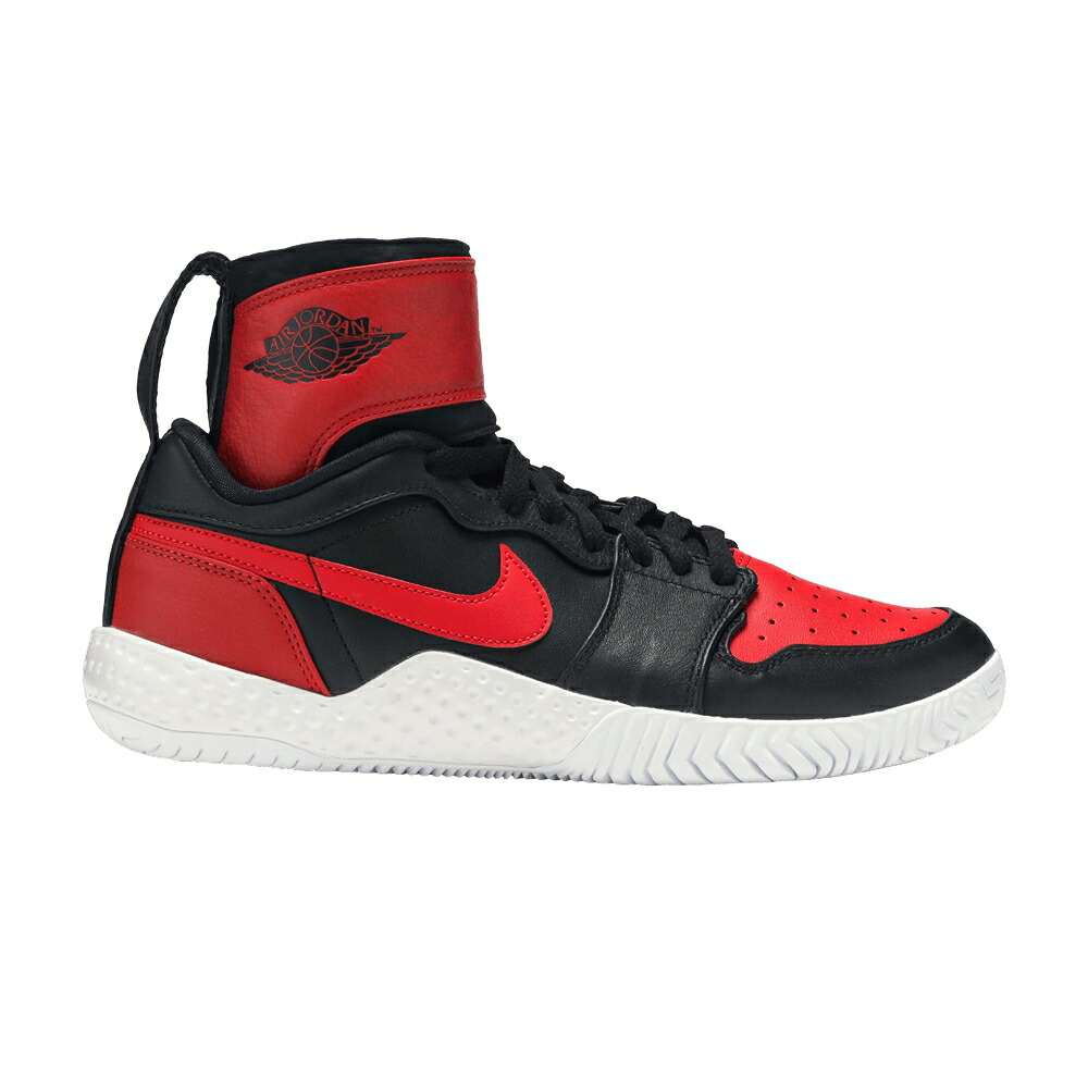ナイキ 黒色 ブラック 赤 レッド '23' スニーカー メンズ NIKE SERENA WILLIAMS X FLARE AJ1 / BLACK VARSITY RED