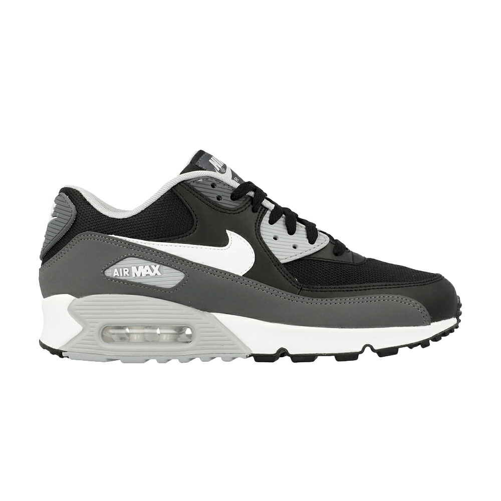 ナイキ マックス 黒色 ブラック 白色 ホワイト 灰色 グレー エアマックス スニーカー メンズ NIKE AIR MAX 90 ESSENTIAL / BLACK WHITE DARK GREY WOLF GREY|スニケス