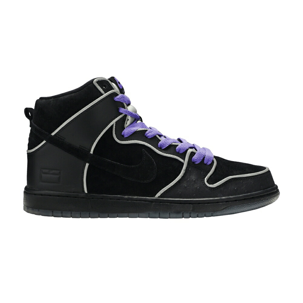 ナイキ エスビー ダンク ハイ 黒色 ブラック 白色 ホワイト 紫 パープル ダンクハイ PURPLE BOX スニーカー メンズ NIKE SB DUNK HIGH / BLACK BLACK WHITE PURPLE HAZE