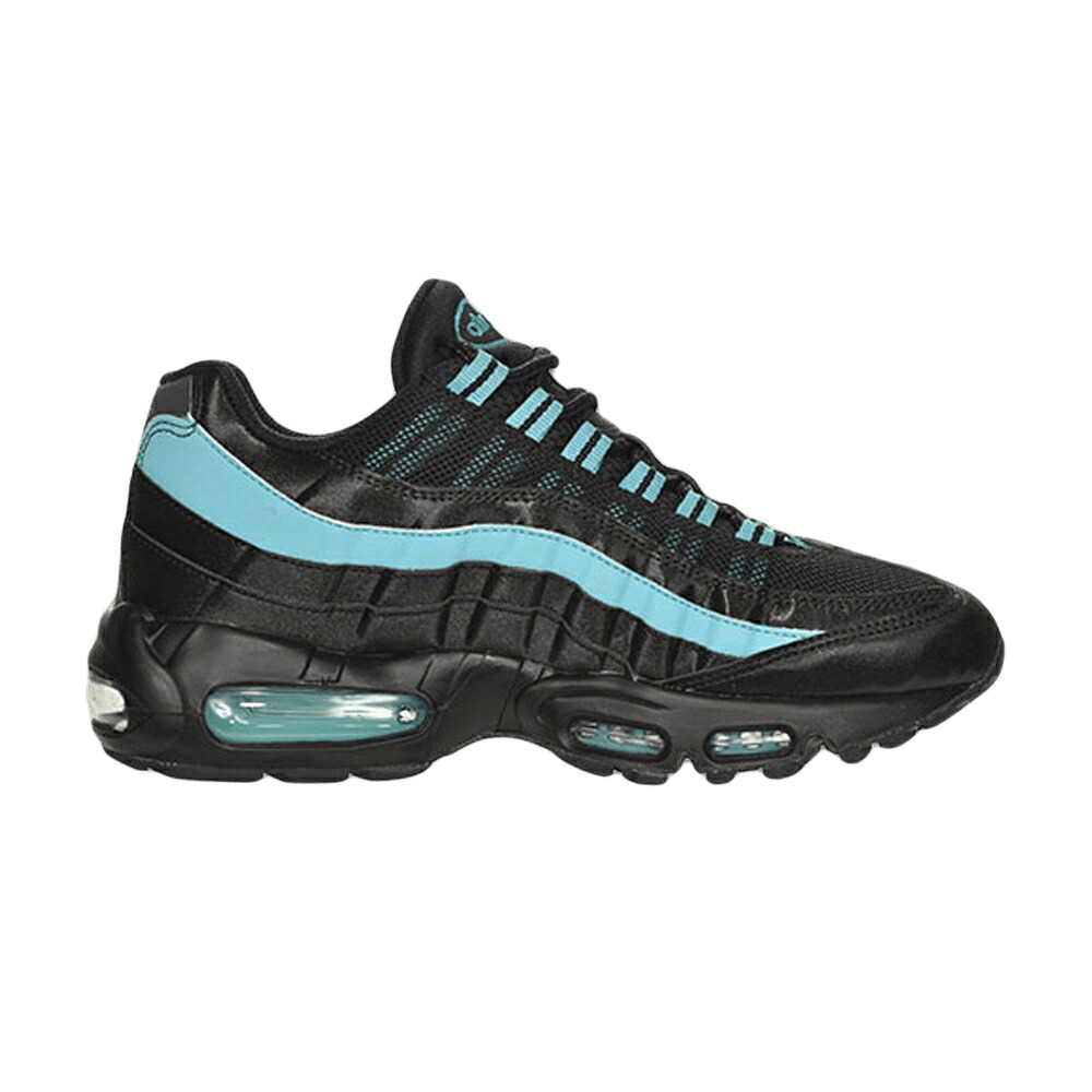 ナイキ マックス 黒色 ブラック 銀色 シルバー エアマックス スニーカー レディース NIKE WMNS AIR MAX 95 / BLACK TEAL SILVER