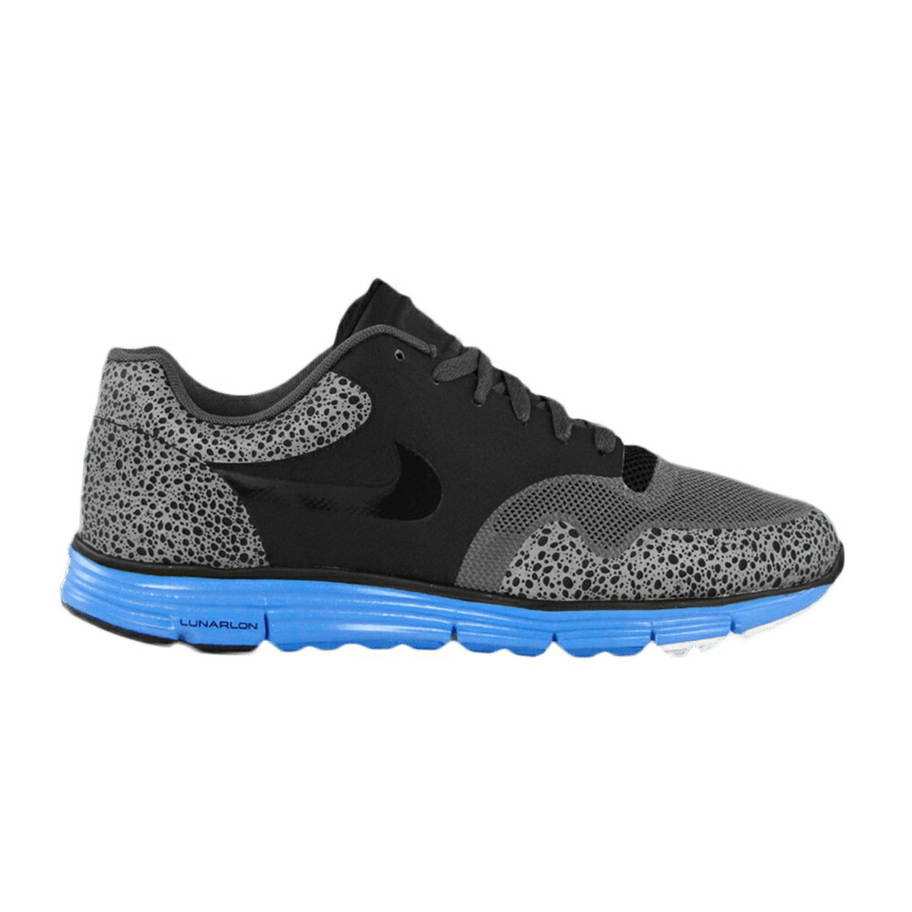 ナイキ ルーナー ルナー サファリ 黒色 ブラック 青色 ブルー 灰色 グレー スニーカー メンズ NIKE LUNAR SAFARI / BLACK BLUE GLOW DARK GREY