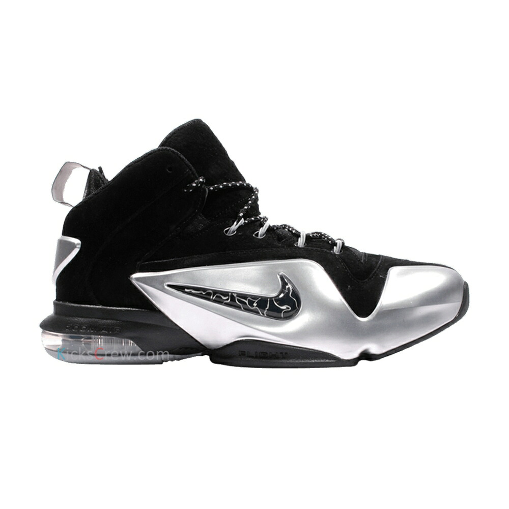 ナイキ ズーム ペニー プレミアム 黒色 ブラック 銀色 シルバー 'BLACK SILVER' スニーカー メンズ NIKE ZOOM PENNY VI PREMIUM METALLIC / BLACK METALLIC SILVER