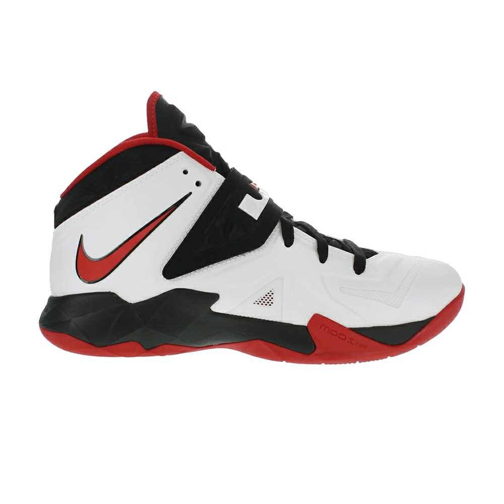 ナイキ レブロン ズーム ソルジャー 赤 レッド 白色 ホワイト 黒色 ブラック WHITE BLACK スニーカー メンズ NIKE LEBRON ZOOM SOLDIER 7 RED / WHITE UNIVERSITY RED BLACK