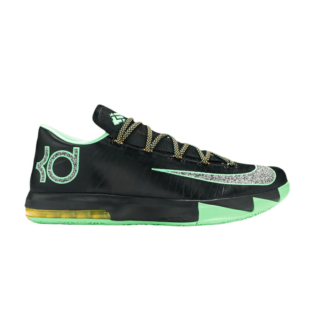 ナイキ 黒色 ブラック NIGHT VISION スニーカー メンズ NIKE KD 6 / BLACK METALLIC CLEAR LIGHT LUCID