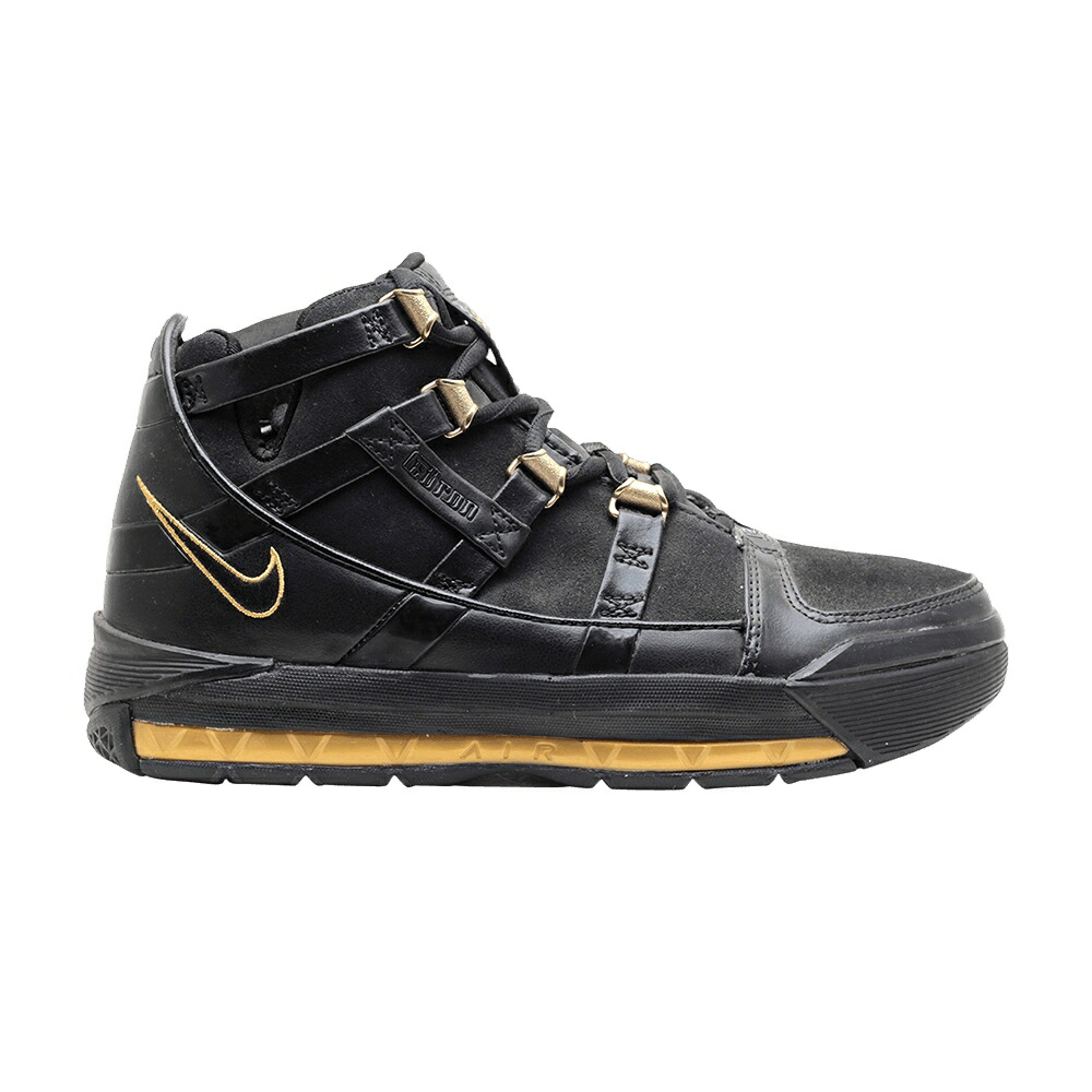 ナイキ レブロン 黒色 ブラック ゴールド ジュニア キッズ NIKE AIR LEBRON 3 GS / BLACK BLACK METALLIC GOLD ベビー マタニティ スニーカー|スニケス