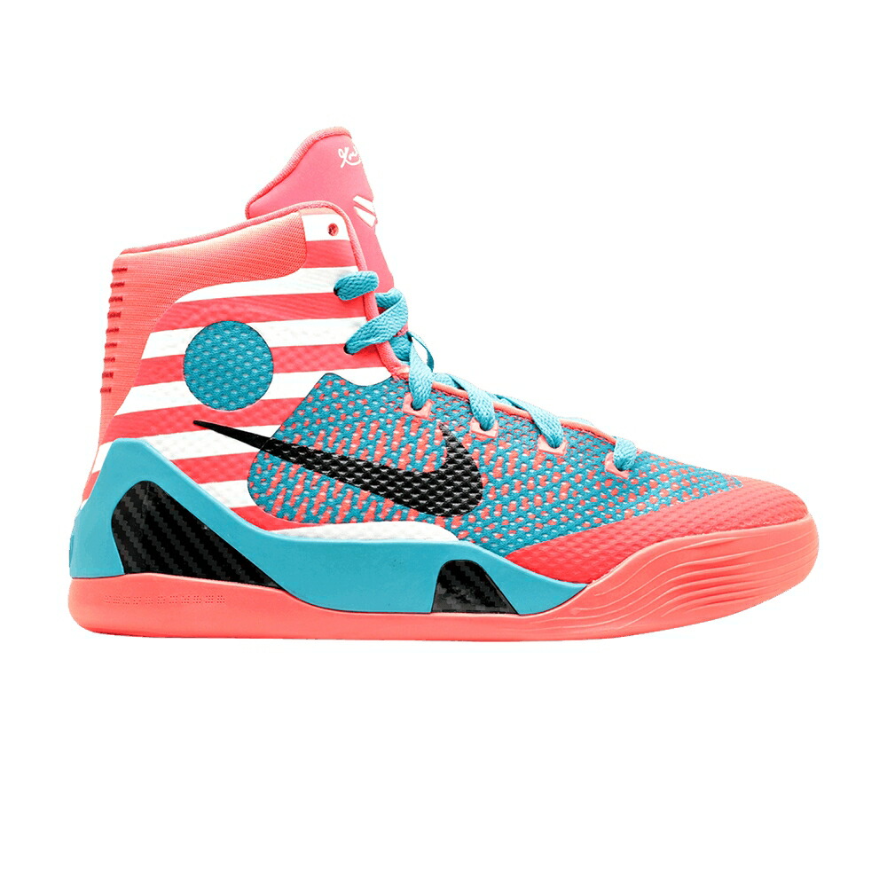 ナイキ コービー エリート レーザ クリムゾン 黒いこと 黒いこと \u0027BARBERSHOP\u0027 お坊っちゃん キッズ NIKE KOBE 9 ELITE GS / LASER CRIMSON BLACK TURQUOISE もの言う花 マタニティ スニーカー