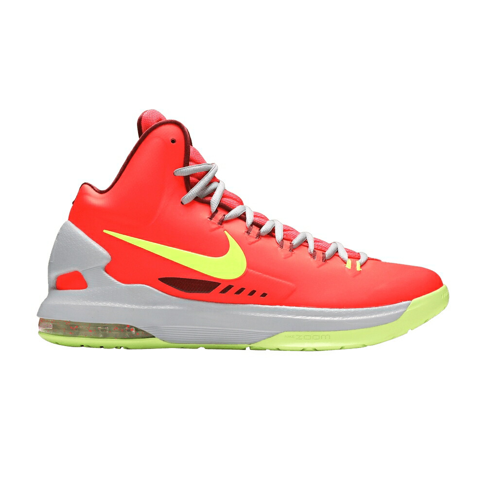 ナイキ クリムゾン 灰色 グレー DMV スニーカー メンズ NIKE KD 5 / BRIGHT CRIMSON VOLT WOLF GREY