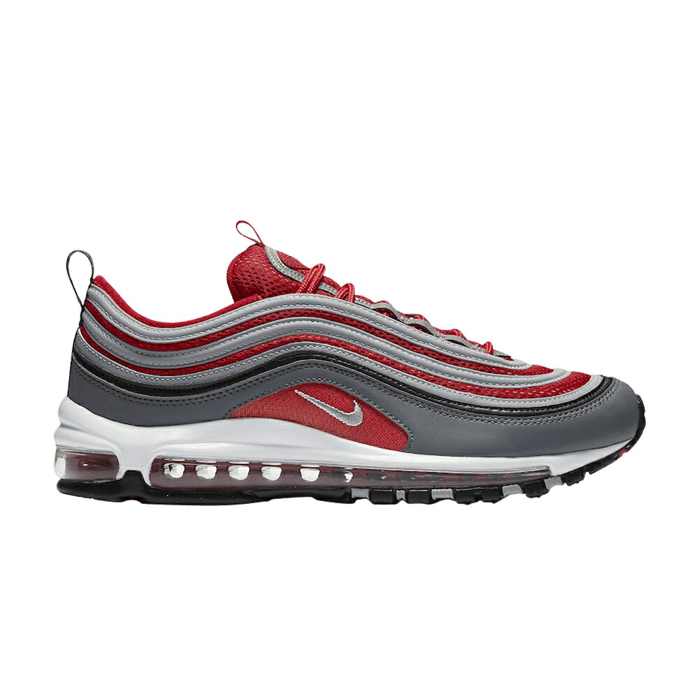 ナイキ マックス 灰色 グレー 赤 レッド エアマックス 'GYM RED' スニーカー メンズ NIKE AIR MAX 97 / DARK GREY WOLF GREY GYM RED｜スニケス
