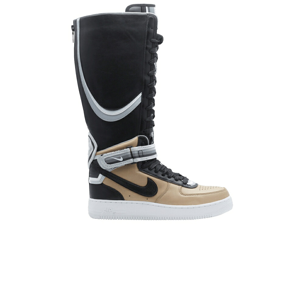 ナイキ ブーツ 黒色 ブラック エアフォース 'TISCI' スニーカー レディース NIKE WMNS AIR FORCE 1 BOOT SP / VACHETTA TAN BLACK｜スニケス