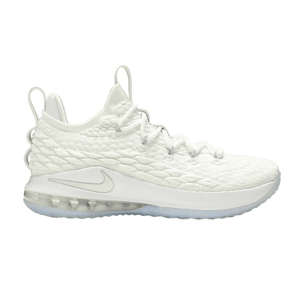 ナイキ レブロン 白いこと 白いこと しろがね色 しろがね色 \u0027WHITE METALLIC\u0027 スニーカー メンズ NIKE LEBRON 15 LOW / WHITE METALLIC SILVER