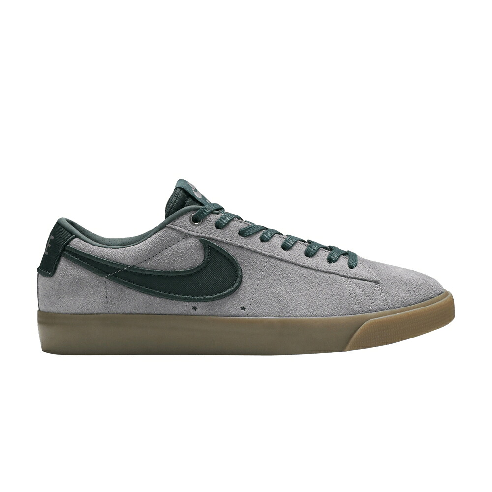 ナイキ エスビー ブレイザー 黒色 ブラック スニーカー メンズ NIKE SB BLAZER LOW GT / GUN SMOKE BLACK SPRUCE GUM LIGHT