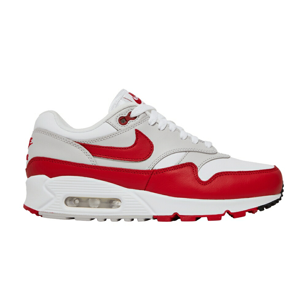 ナイキ マックス 白色 ホワイト 赤 レッド エアマックス WHITE RED スニーカー レディース NIKE WMNS AIR MAX 90/1 UNIVERSITY / WHITE UNIVERSITY RED NEUTRAL
