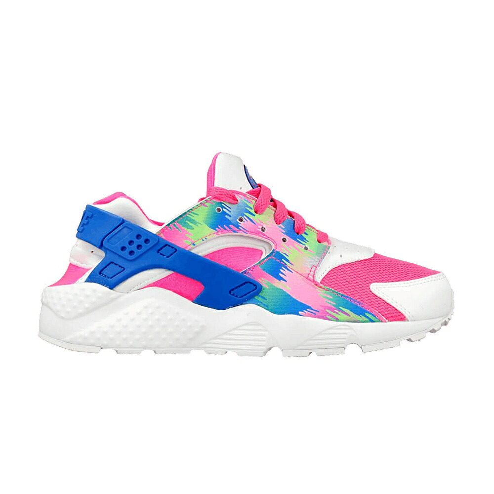 ナイキ ハラチ 幽客 サクラ色 ブラジャー同盟罷業 青味 青み ハラチラン 御坊っちゃん キッズ NIKE HUARACHE RUN PRINT GS / PINK BLAST PHOTO BLUE ELECTRIC もの言う花 マタニティ スニーカー