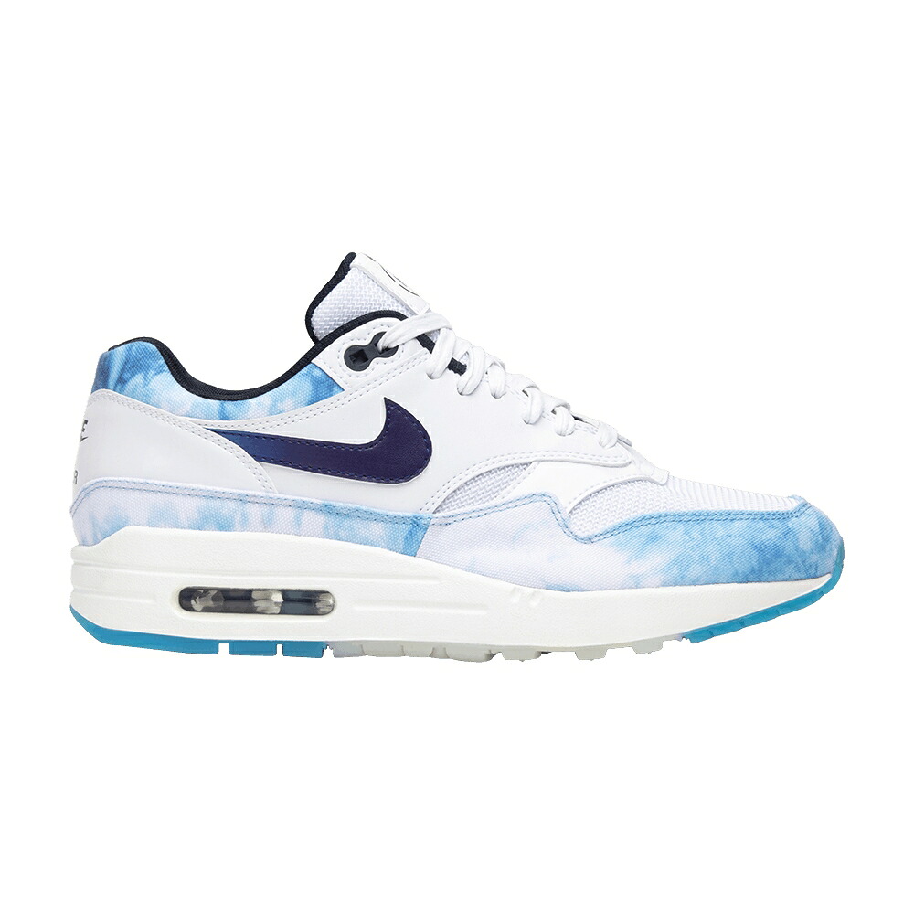 ナイキ マックス 白色 ホワイト コート 紫 パープル エアマックス 'N7' スニーカー レディース NIKE WMNS AIR MAX 1 / WHITE COURT PURPLE DARK OBSIDIAN｜スニケス