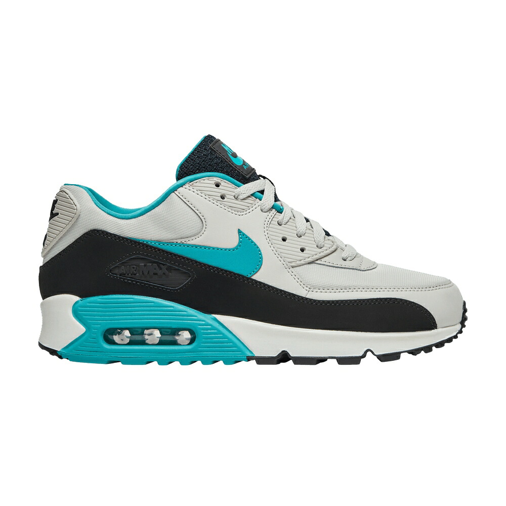 ナイキ マックス 黒色 ブラック 白色 ホワイト エアマックス 'SPORT TURQUOISE' スニーカー メンズ NIKE AIR MAX 90 ESSENTIAL / LIGHT BONE BLACK WHITE SPORT