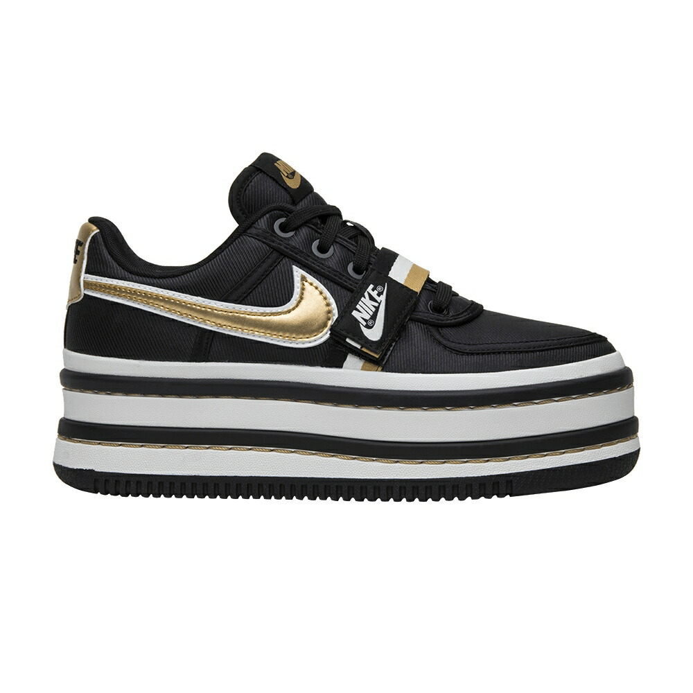 ナイキ バンダル 黒色 ブラック ゴールド METALLIC GOLD スニーカー レディース NIKE WMNS VANDAL 2K / BLACK METALLIC GOLD