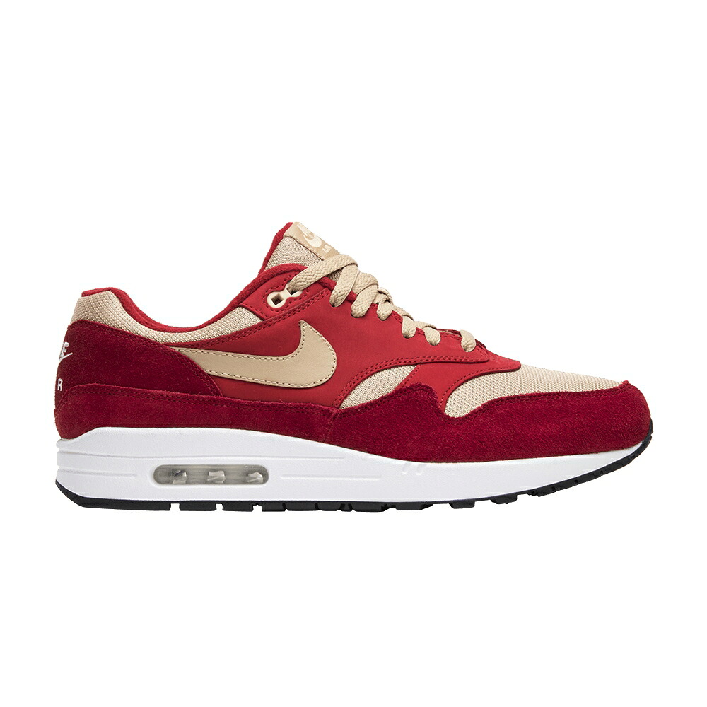 ナイキ マックス 割り増し金 赤 赤いこと 混雑時 大気圏マックス \u0027RED CURRY\u0027 スニーカー メンズ NIKE AIR MAX 1 PREMIUM RETRO / TOUGH RED RUSH RED PALE VANILLA
