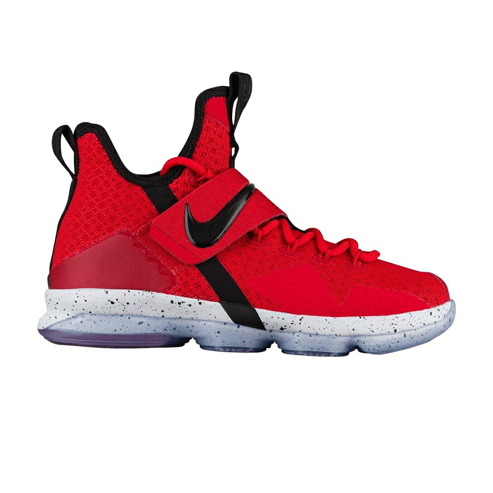 ナイキ レブロン 赤 レッド 黒色 ブラック 'UNIVERSITY RED' ジュニア キッズ NIKE LEBRON 14 GS / UNIVERSITY RED BLACK ベビー マタニティ スニーカー