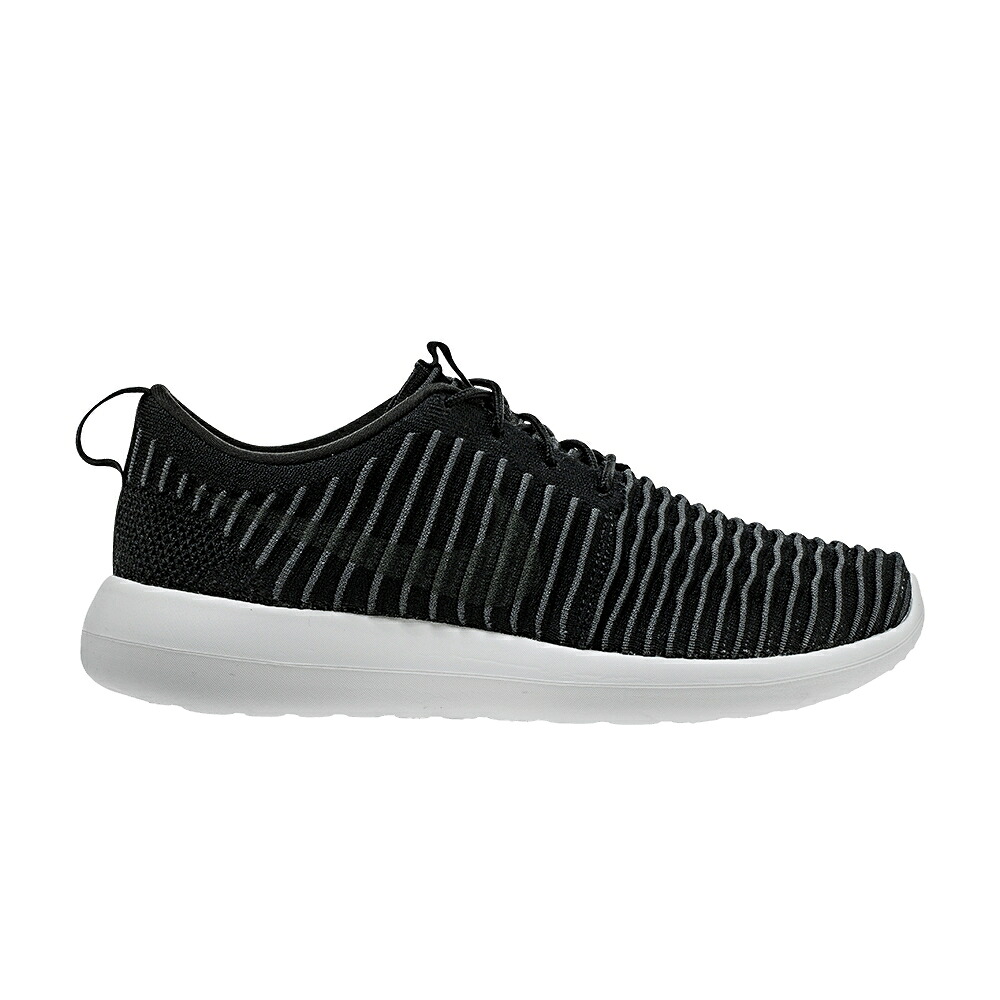 ナイキ フライニット 黒色 ブラック 灰色 グレー 白色 ホワイト スニーカー メンズ NIKE ROSHE TWO FLYKNIT / BLACK DARK GREY WHITE VOLT