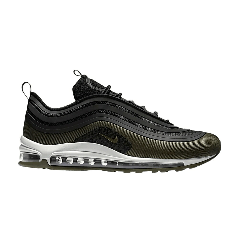 ナイキ マックス ウルトラ 黒色 ブラック オリーブ エアマックス 'HOT AIR' スニーカー メンズ NIKE AIR MAX 97 ULTRA 17 HAL / BLACK MEDIUM OLIVE LIGHT PUMICE