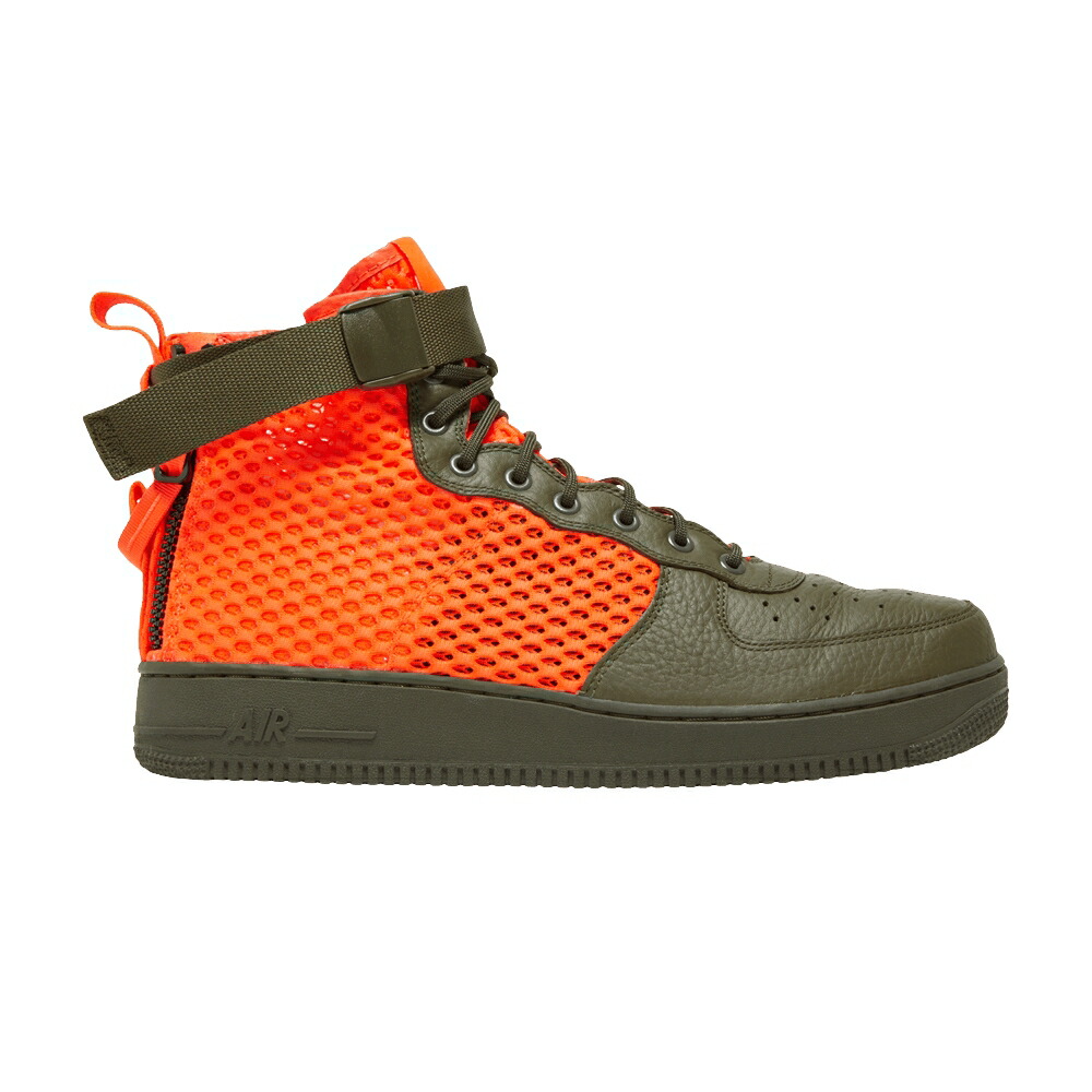 ナイキ ミッド カーキ カーゴ クリムゾン エアフォース 'CARGO CRIMSON' スニーカー メンズ NIKE SF AIR FORCE 1 MID QS KHAKI / CARGO KHAKI TOTAL CRIMSON