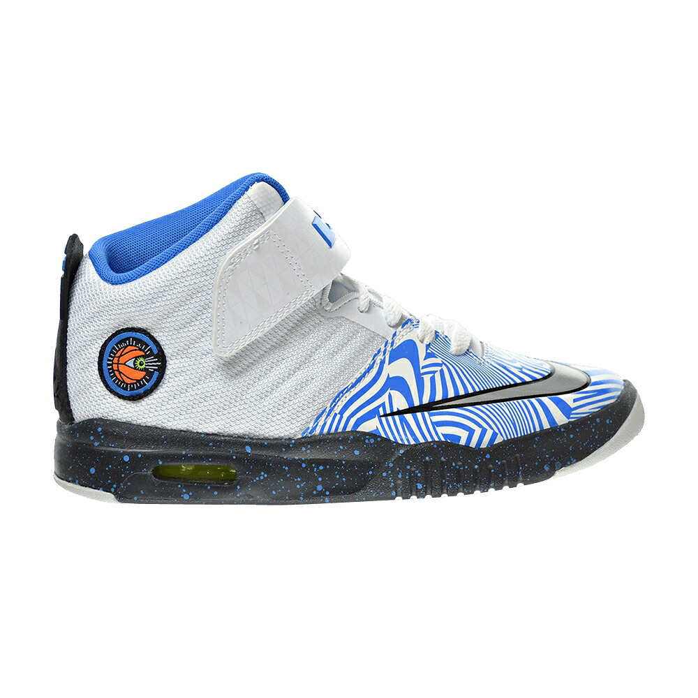 ナイキ 白色 ホワイト 銀色 シルバー 青色 ブルー ジュニア キッズ NIKE AIR AKRONITE GS / WHITE METALLIC SILVER PHOTO BLUE ベビー マタニティ スニーカー