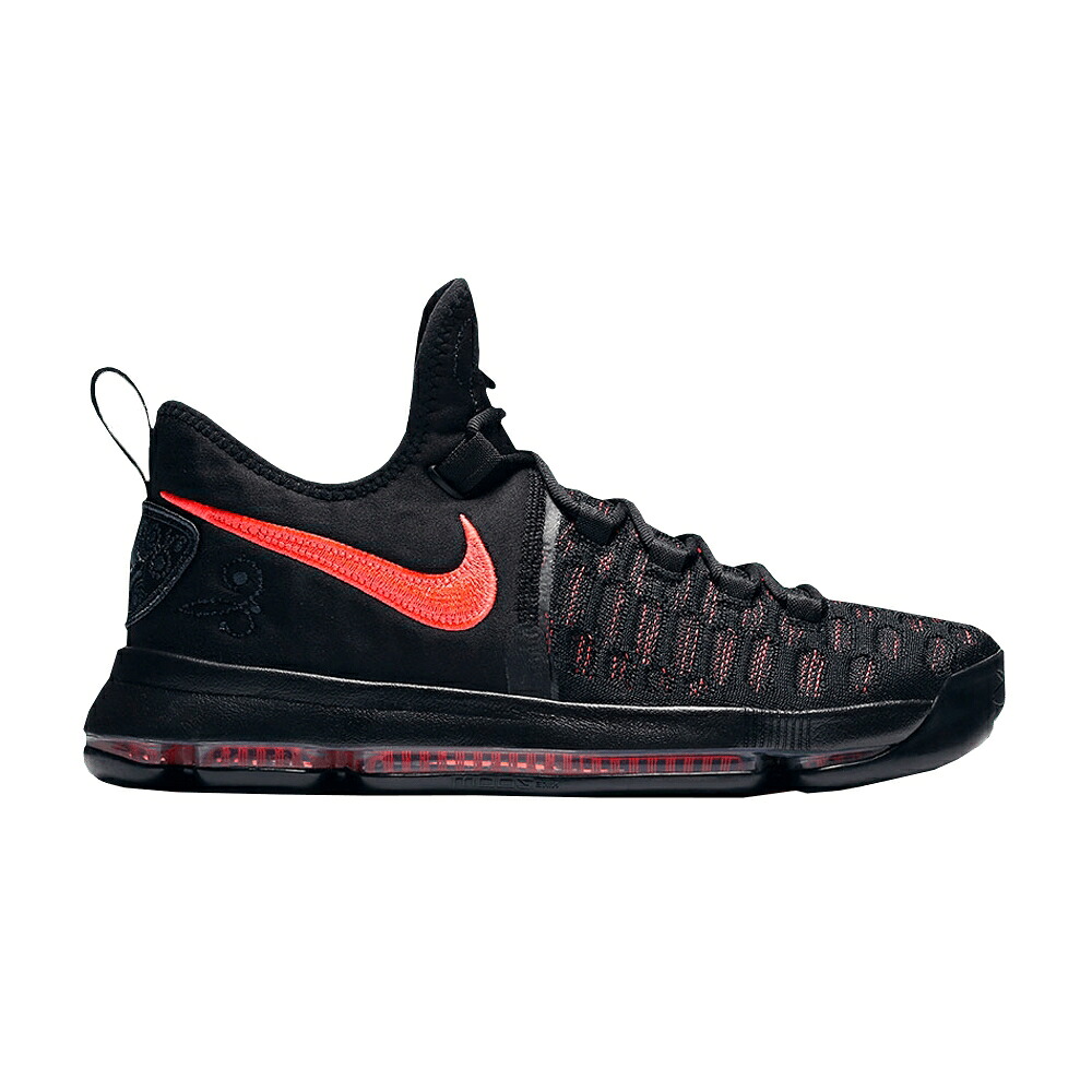 ナイキ 黒色 ブラック 'AUNT PEARL' スニーカー メンズ NIKE KD 9 / BLACK HOT PUNCH|スニケス
