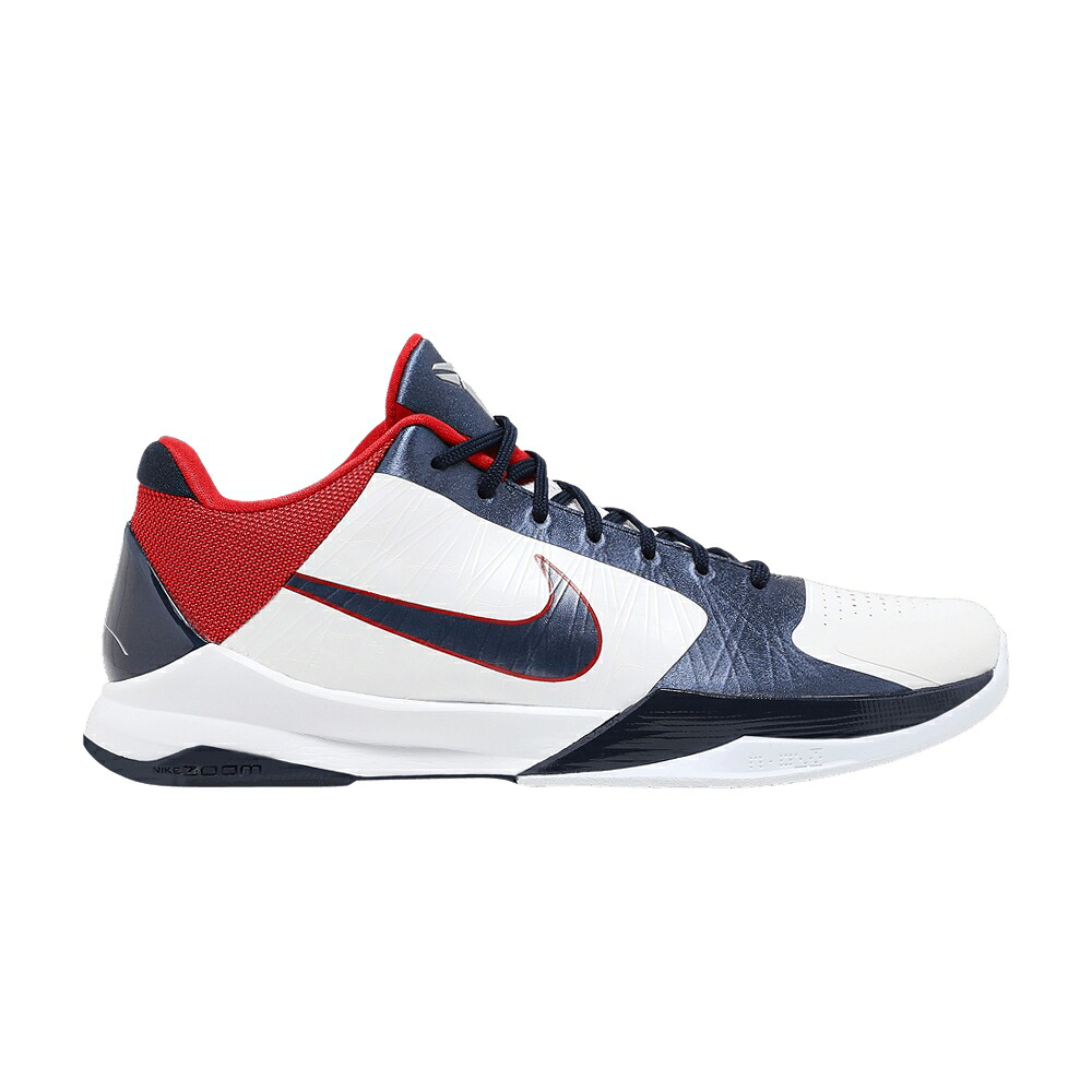 ナイキ 望遠レンズ コービー 白いこと 白いこと 赤 赤いこと \u0027USA\u0027 スニーカー メンズ NIKE ZOOM KOBE 5 / WHITE OBSIDIAN SPORT RED