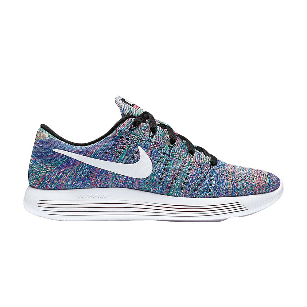 ナイキ フライニット 黒色 ブラック 白色 ホワイト 'MULTICOLOR' スニーカー レディース NIKE WMNS LUNAREPIC FLYKNIT LOW / MULTICOLOR BLACK WHITE