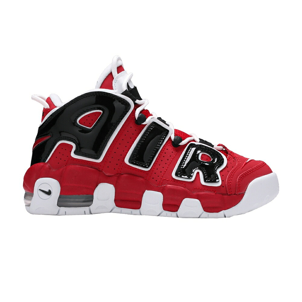 ナイキ アップテンポ 赤 レッド 白色 ホワイト 黒色 ブラック エアモアアップテンポ モアテン 'VARSITY RED' ジュニア キッズ NIKE AIR MORE UPTEMPO GS / VARSITY RED WHITE BLACK ベビー マタニティ スニ