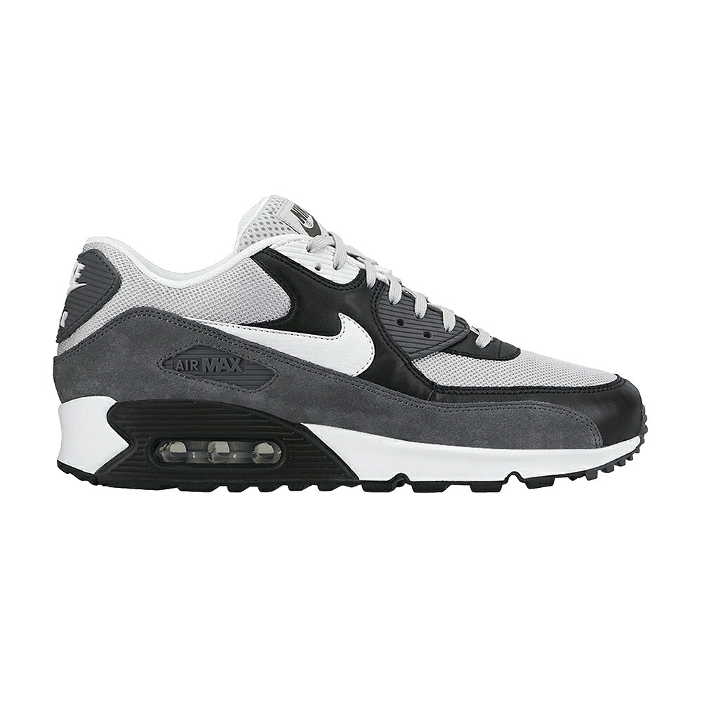 ナイキ マックス 灰色 グレー 白色 ホワイト 黒色 ブラック エアマックス スニーカー メンズ NIKE AIR MAX 90 / GREY MIST WHITE BLACK DARK GREY｜スニケス