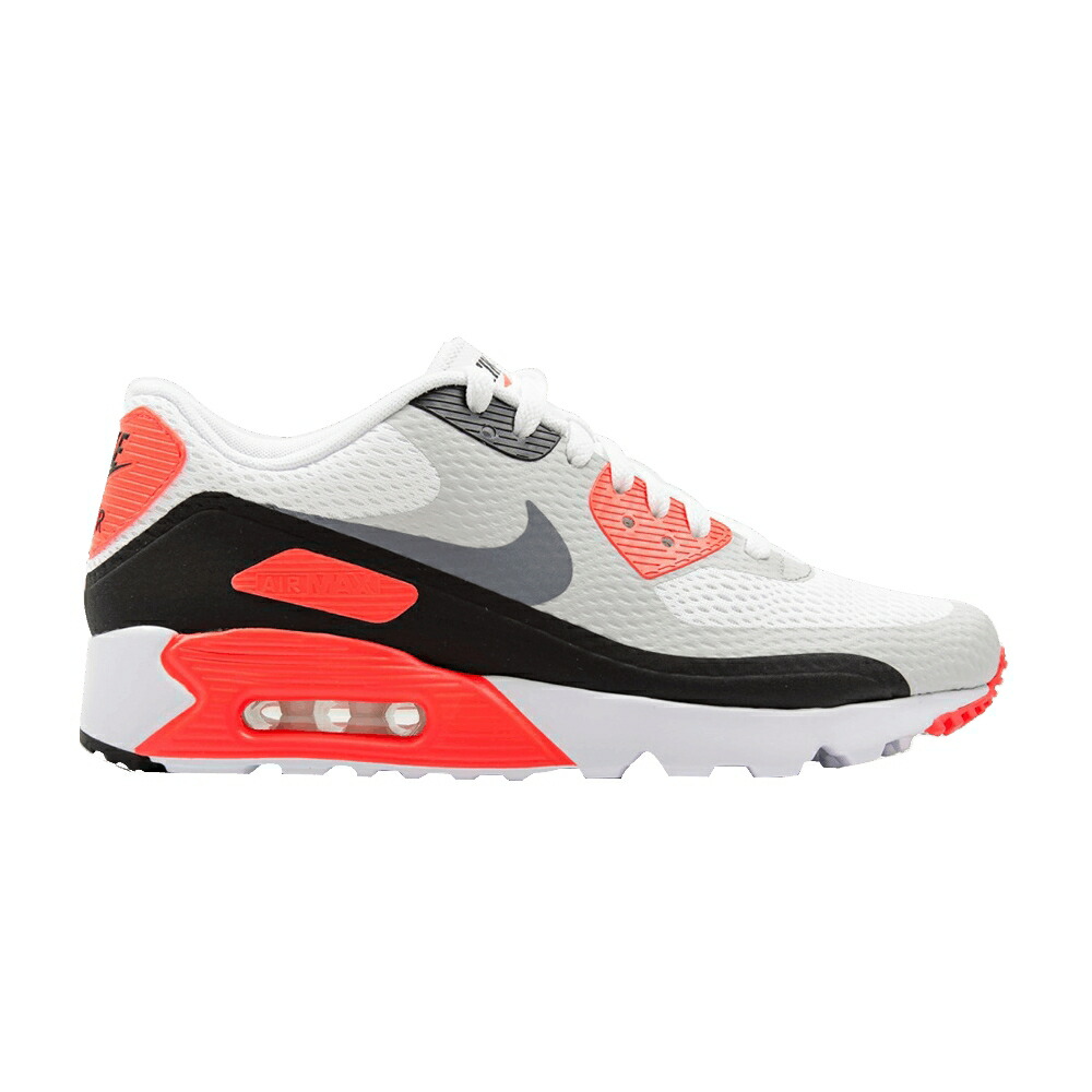 ナイキ マックス ウルトラ 白色 ホワイト 黒色 ブラック クール 灰色 グレー エアマックス 'INFRARED' スニーカー メンズ NIKE AIR MAX 90 ULTRA 2015 / WHITE INFRARED BLACK COOL GREY|スニケス