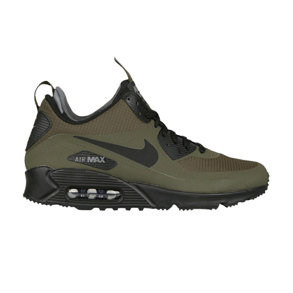 ナイキ マックス ミッド ウィンター 灰色 グレー 黒色 ブラック エアマックス スニーカー メンズ NIKE AIR MAX 90 MID WINTER / DARK LODEN DARK GREY BLACK