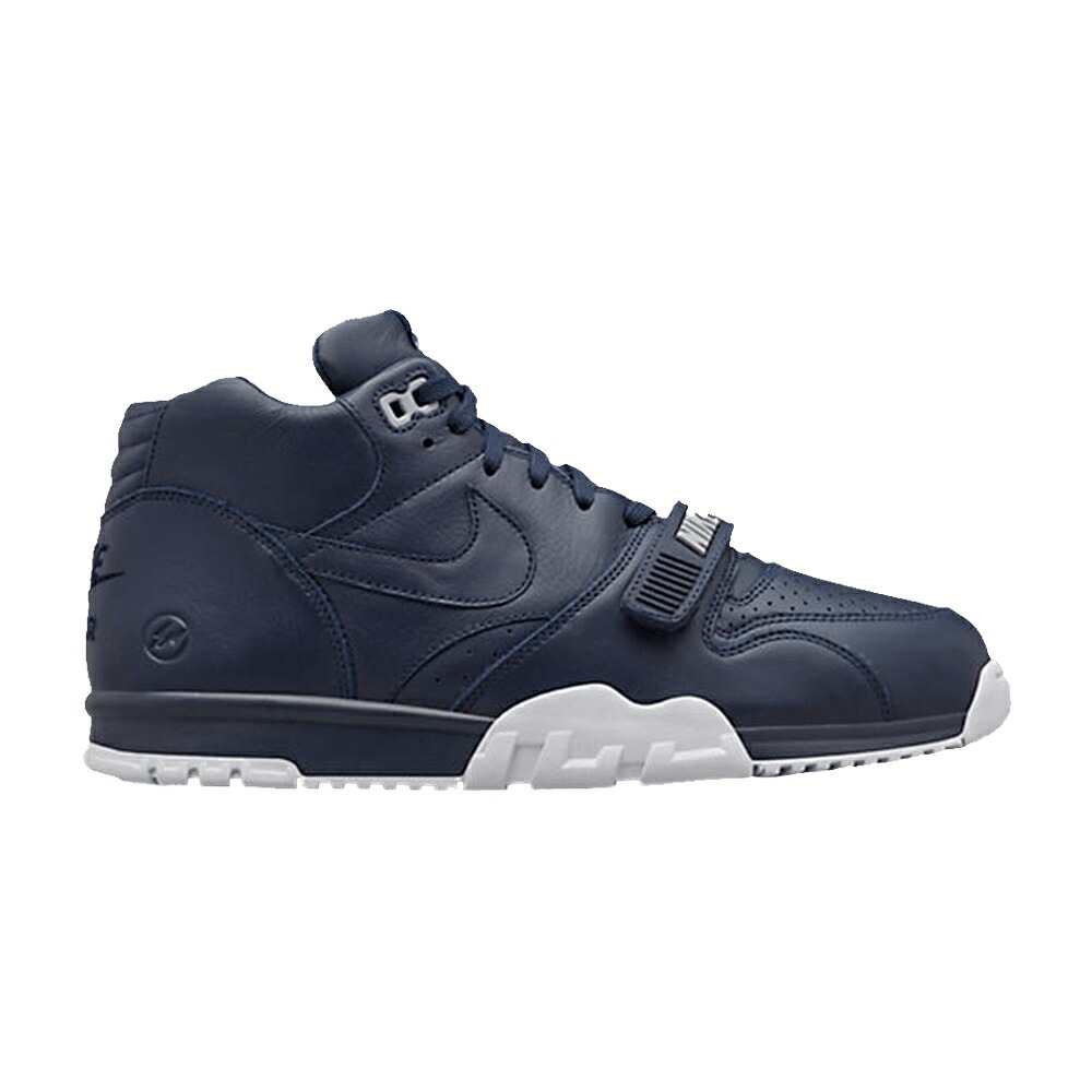 ナイキ 調教師 ミッド 白いこと 白いこと エア湖調教師 \u0027OBSIDIAN\u0027 スニーカー メンズ NIKE FRAGMENT DESIGN X AIR TRAINER 1 MID SP / OBSIDIAN WHITE OBSIDIAN