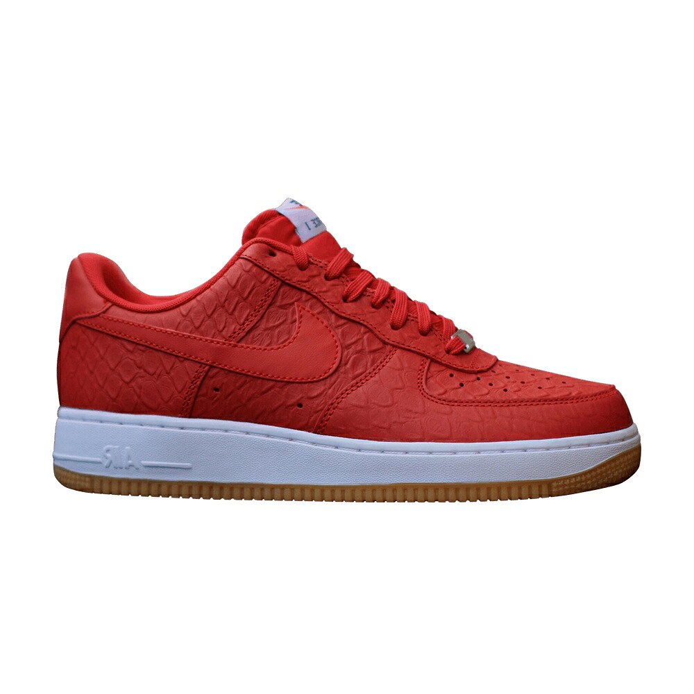 ナイキ エアフォース '07 'RED PYTHON' スニーカー メンズ NIKE AIR FORCE 1 LOW LV8 / UNVRSTY RD UNVRSTY RD WHT GM L