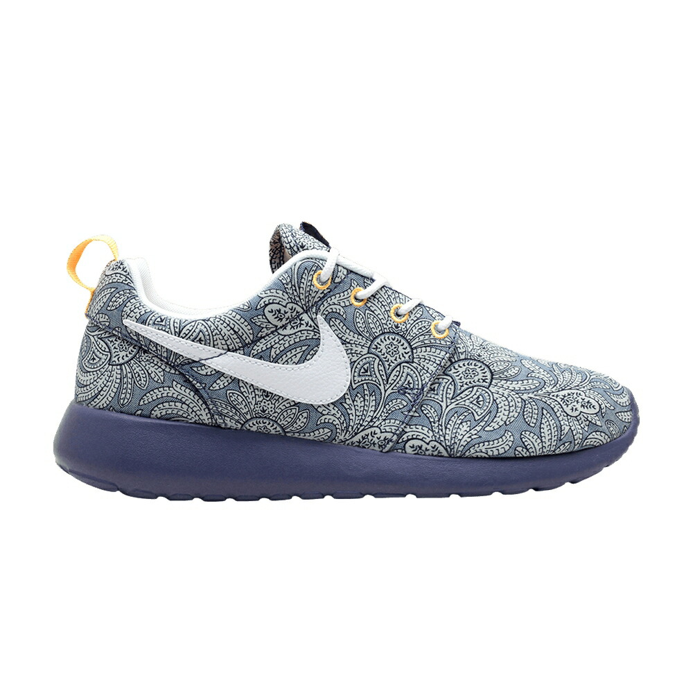 ナイキ ローシラン 青色 ブルー 白色 ホワイト LIBERTY スニーカー メンズ NIKE WMS ROSHERUN LIB QS / BLUE RECALL WHITE ATOMIC MANGO